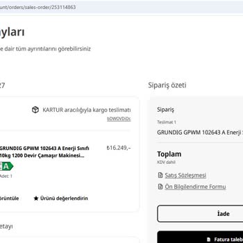 Teslim Edilmeyen Çamaşır Makinesi Ve Yanıltıcı Bilgilendirme