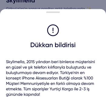 Kılıf Siparişim Bir Haftadır Kargoya Verilmedi