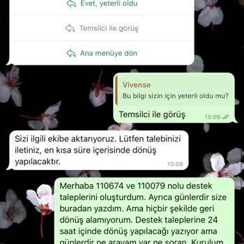 Vivense'den Ücretsiz Kurulum Vaadi Ve İletişim Sorunları