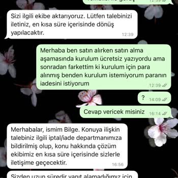 Vivense'den Ücretsiz Kurulum Vaadi Ve İletişim Sorunları