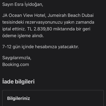 Beklenmedik Rezervasyon İptali: Acil Yardım Talebi