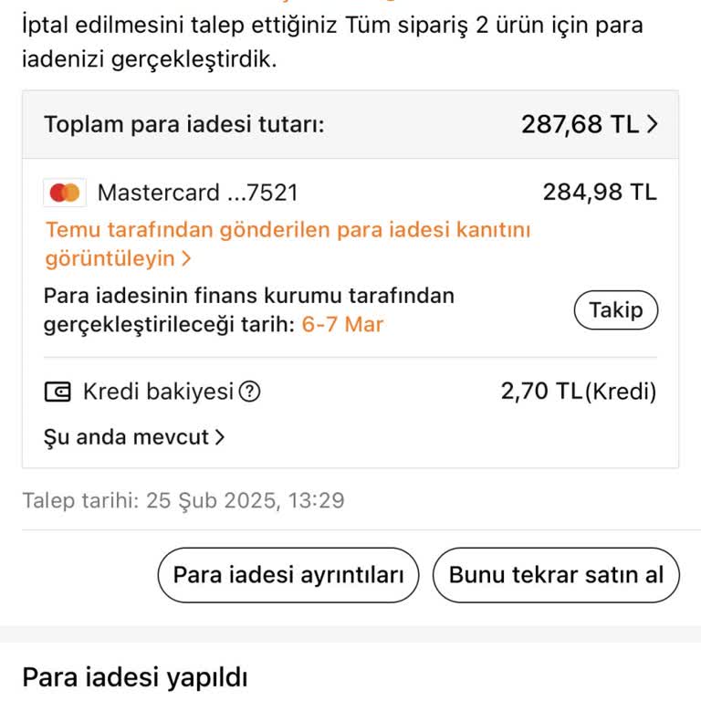 Temu Uygulamasında İptal Edilen Siparişin İadesi Bekleniyor: Banka Ve Uygulama Arasında Sıkışan Müşteri