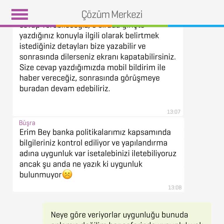 Enpara'nın Kredi Kartı Yapılandırma Taleplerine Yanıt Vermemesi