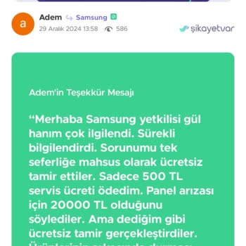 Samsung TV Panel Arızası Ve Tutarsız Müşteri Hizmetleri