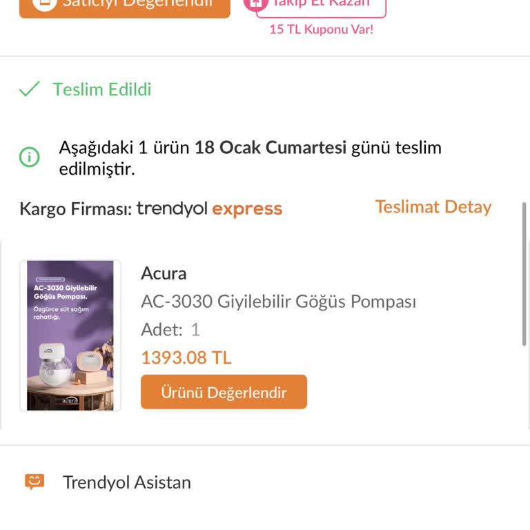 Acura Süt Pompası Sorunu Ve Garanti Hizmeti Hayal Kırıklığı