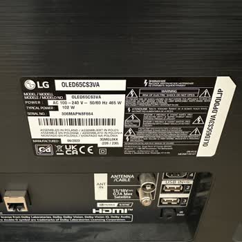 LG OLED 65CS3VA TV Delivered Damaged – No Support from LG