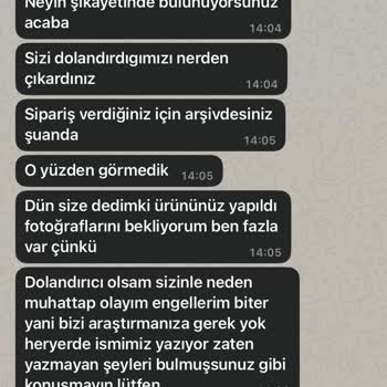 Sipariş Gecikti Kargo Bilgisi Yok