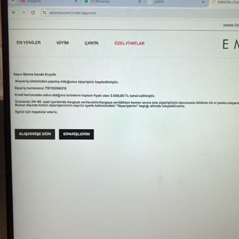 Emnora Mağazası İle Yaşanan İade Sorunu Ve İlgisizlik