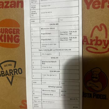 Sipariş Notuna Dikkat Edilmemesi Ve İade Sorunu