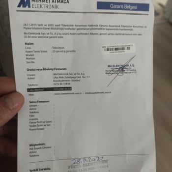Onvo TV'nin Garanti Süresi Sonrası Bozulan Panel Sorunu