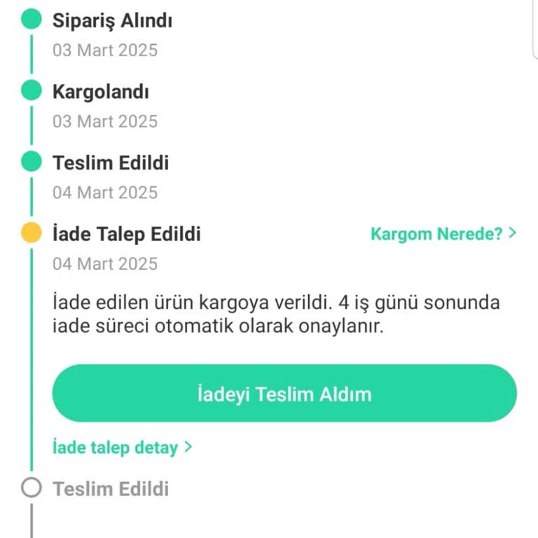 Yanlış Ürün İadesi Ve Dolap Uygulaması Sorunu