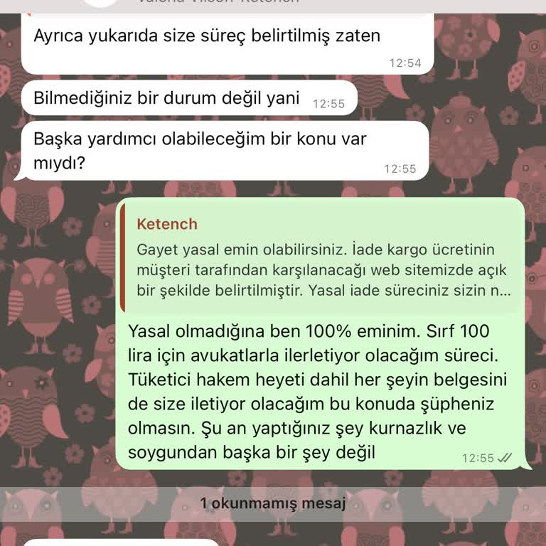 Ketench.com'da İade Sürecinde Haksız Kargo Kesintisi