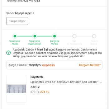 Trendyol Express Kargo Teslimatında Yaşanan Gecikme Sorunu