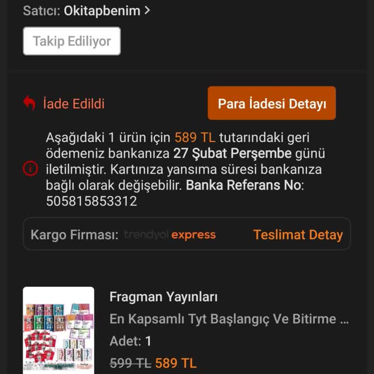 Trendyol Satıcılarının Yanlış Ürün Gönderimi Ve Müşteri Mağduriyeti