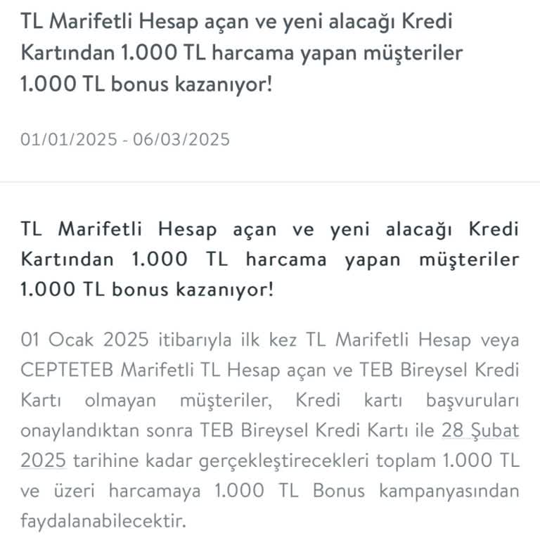TEB Bankası'nın Marifetli Hesap Bonus Yanıltmacası