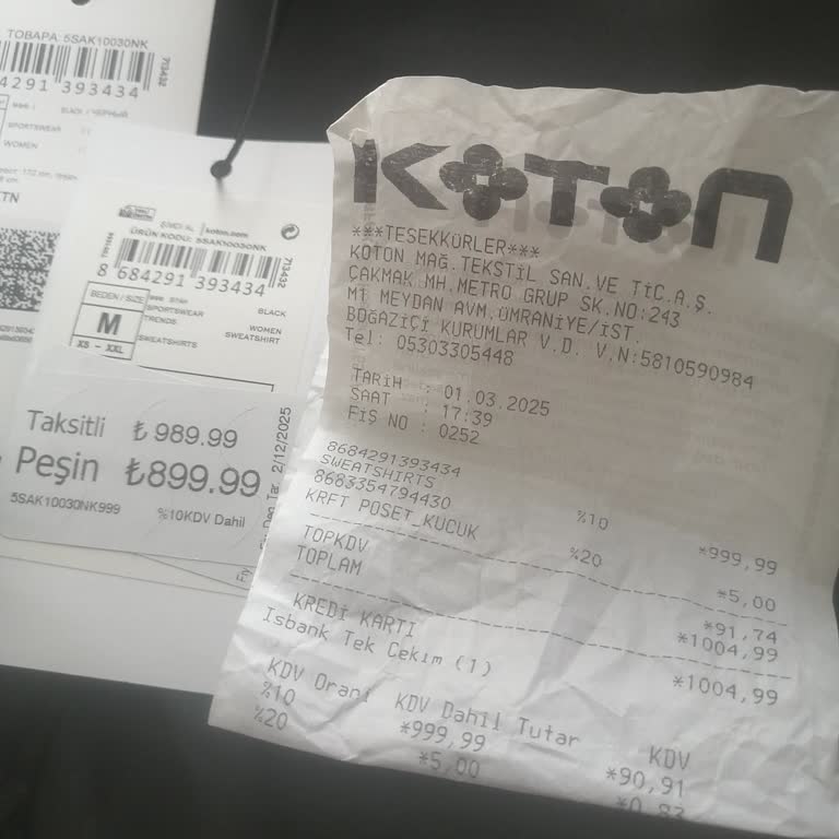 Koton'da Yanlış Fiyatlandırma Ve Ekstra Ücret Sorunu
