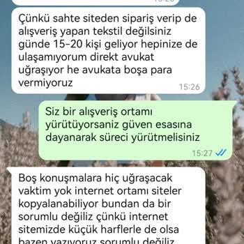 Sipariş Sonrası Karşılaşılan Sorunlar