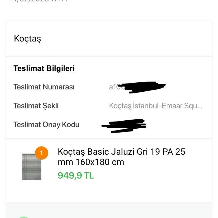 Koçtaş'tan Teslim Edilmeyen Perde Ve İade Sorunu