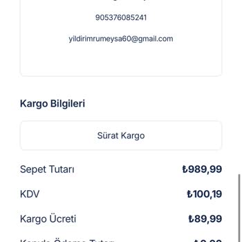 Kargoya Verilmeyen Sipariş Ve İlgisizlik