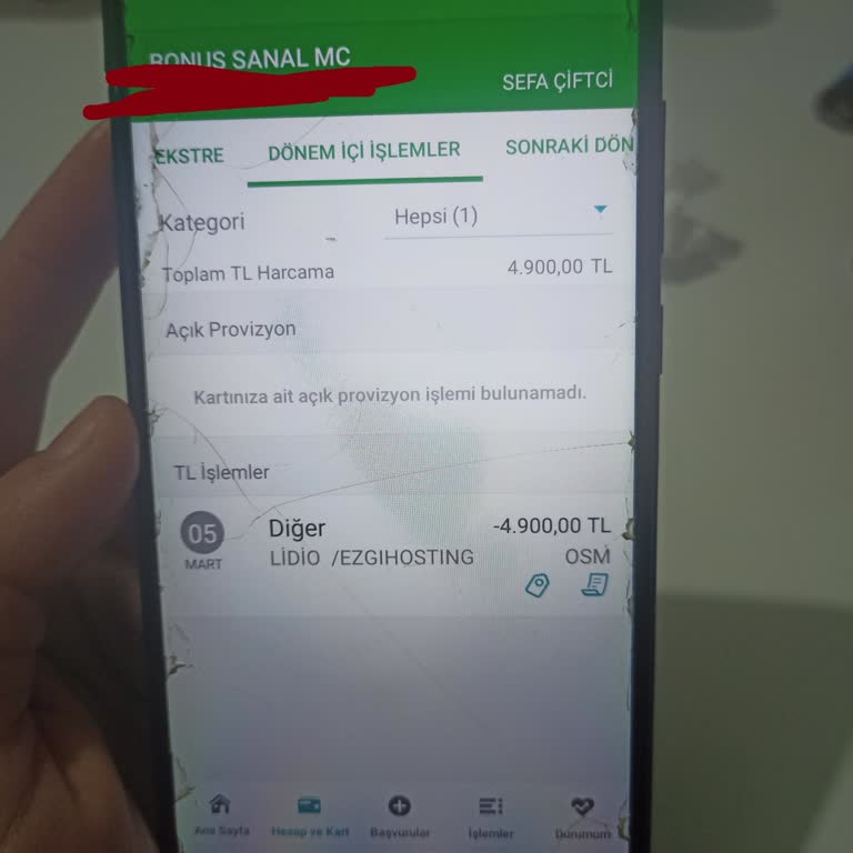 Garanti BBVA'da İzinsiz Sanal Kart İşlemleri
