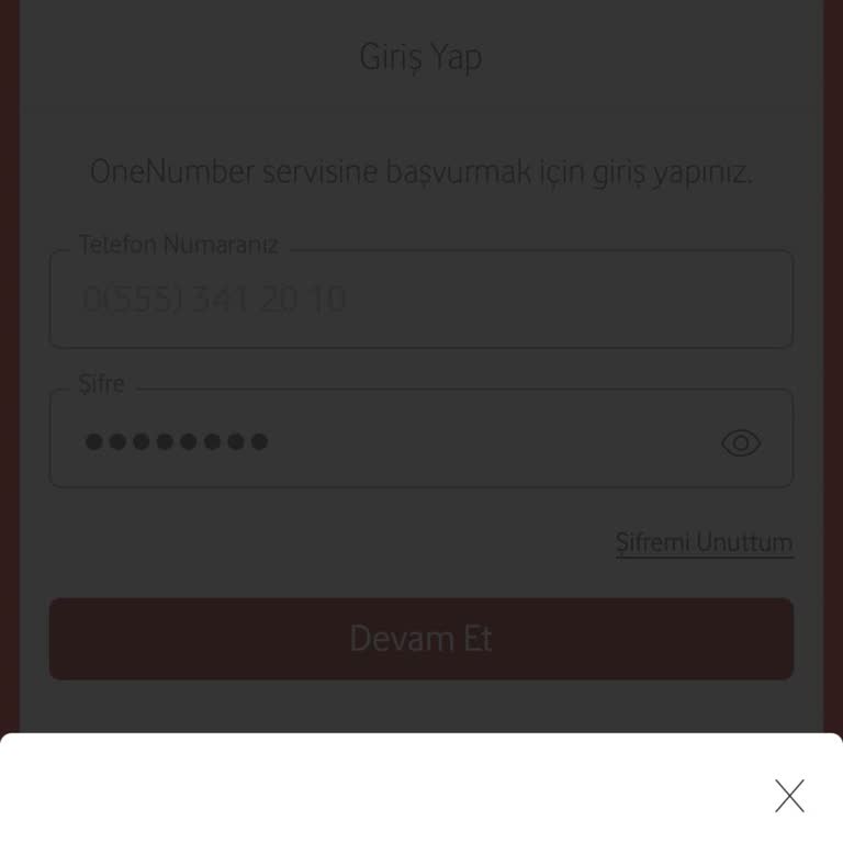One Number Servisini Aktifleştirememe Sorunu