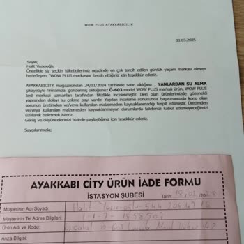 Kışlık Ayakkabı Su Aldı, İade Talebi Reddedildi