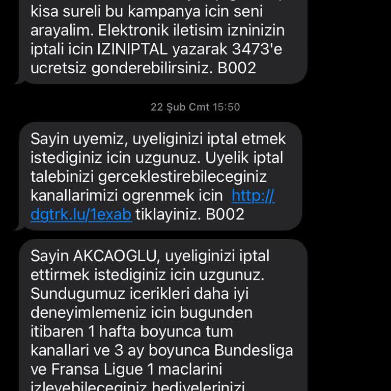 Digiturk Aboneliğimi İptal Etmiyor