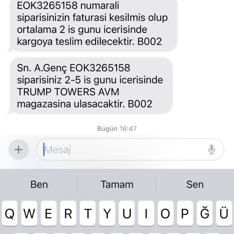 Yanlış Bilgi Ve Geciken Teslimat Sorunu
