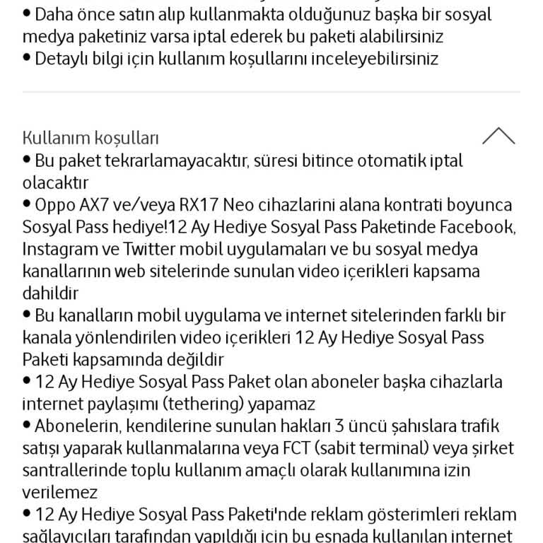 Vodafone Tarife Değişikliği Sonrası Hayal Kırıklığı