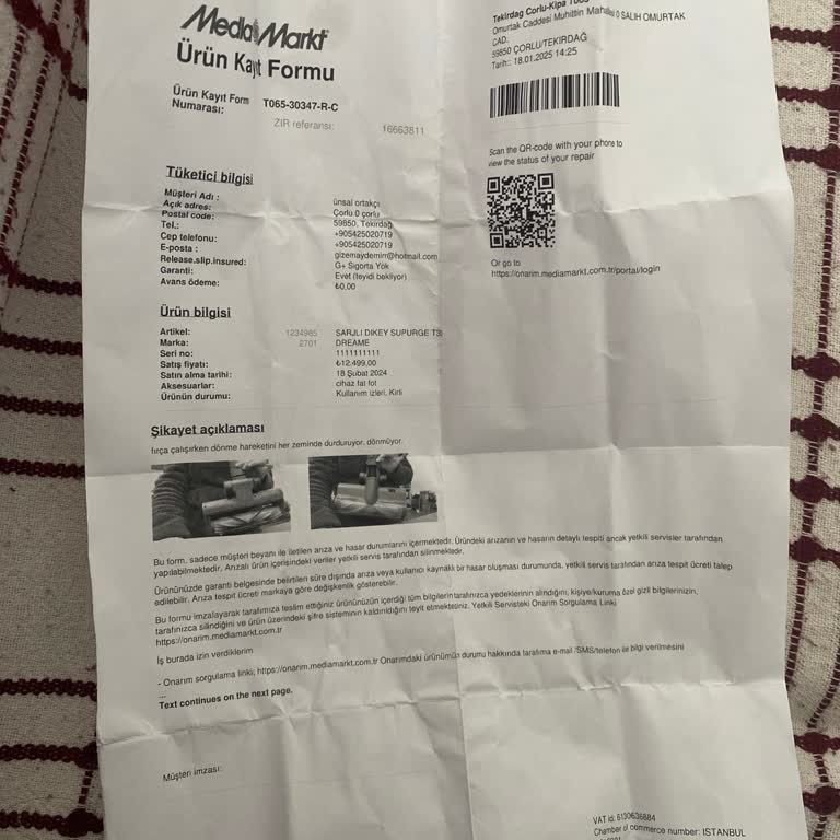 Media Markt'ta Garanti Hizmetinde Yaşanan Sorun