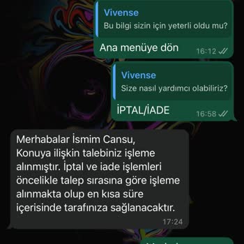 TV Ünitesi Siparişimde Yaşanan Uzun Süreli Gecikme Ve İletişim Sorunları