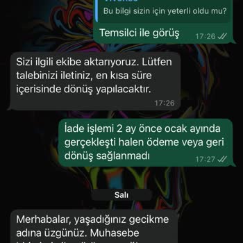 TV Ünitesi Siparişimde Yaşanan Uzun Süreli Gecikme Ve İletişim Sorunları