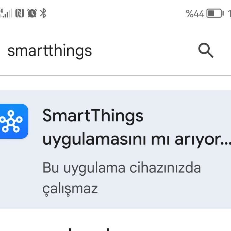 Samsung SmartThings Uygulaması Uyumsuzluk Sorunu