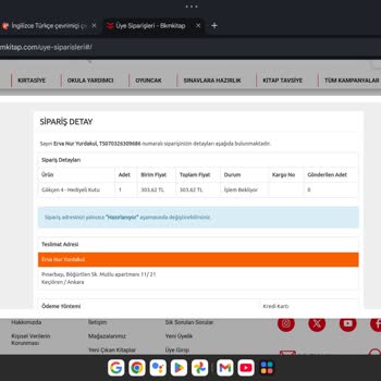Kitap Siparişi Ve Uygulama Sorunları