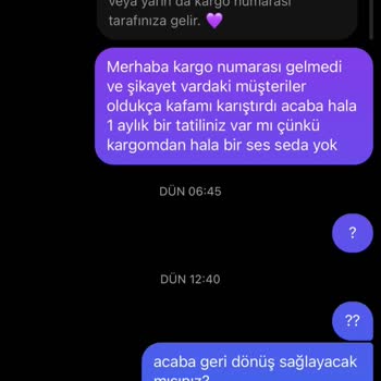 Kargo Takip Numarası Gelmedi İlgisizlik Can Sıkıyor