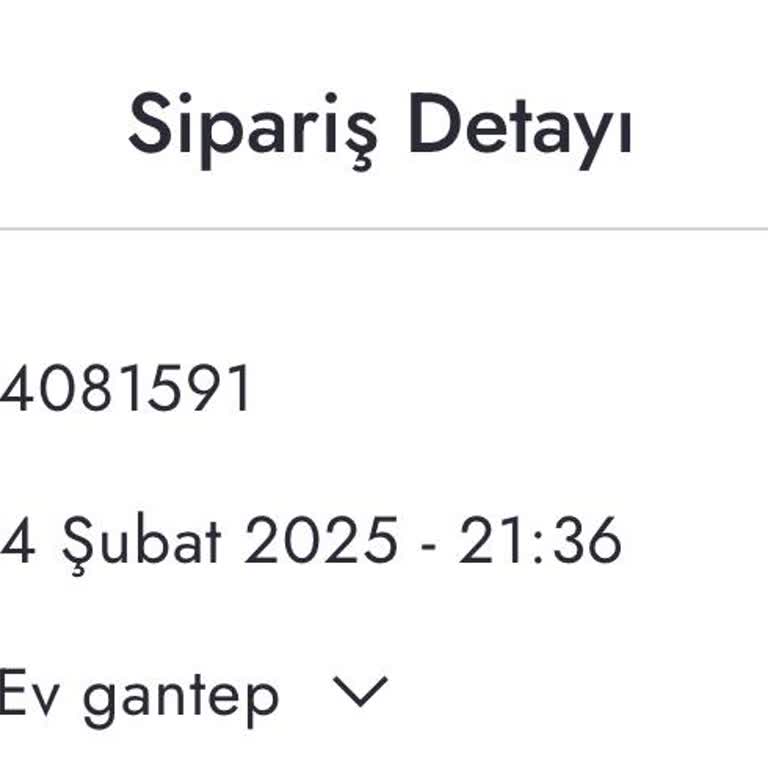Teslim Edilmeyen Sipariş Ve İptal Talebi