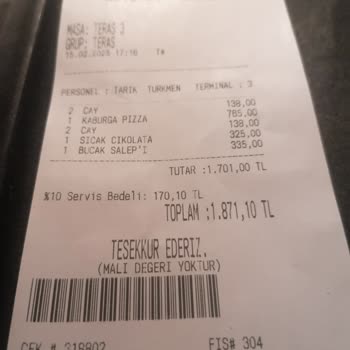 Geyikli Restaurant'ta Haksız Servis Bedeli Şoku