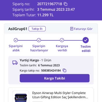 N11'den Alınan Dyson Airwrap'in Garanti Sorunu