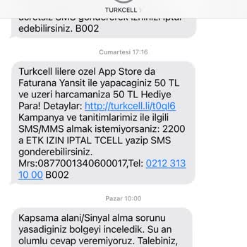 Turkcell'den Çözüm Bekleyen Şebeke Sorunu