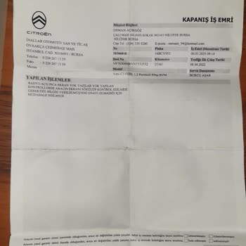 Citroen C3 Multimedya Ekranı Sorunu Ve Servis Gecikmesi