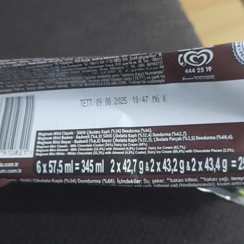 Migros Sanal Market'ten Alınan Küflü Magnum Mini