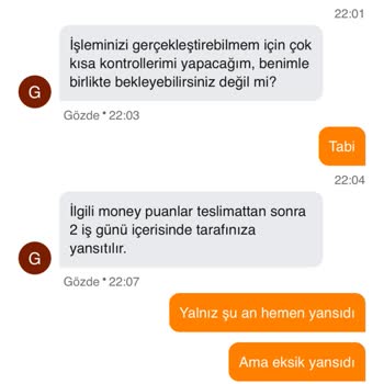Eksik Money Puan Ve Ulaşılamayan Müşteri Hizmetleri