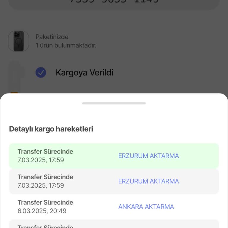 Yanlış Teslimat Şubesi: Kargom Erzurum'da!