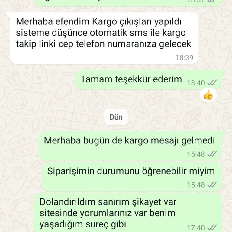 Sipariş Sonrası İletişim Engeli Ve Kargo Sorunu