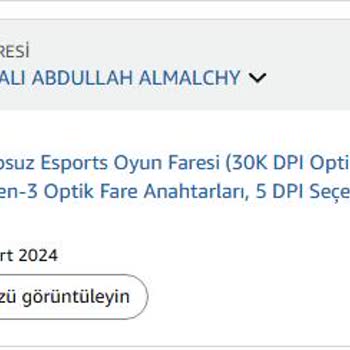 Amazon'dan Alınan Mouse'un Garanti Sorunu Ve Yetersiz Destek