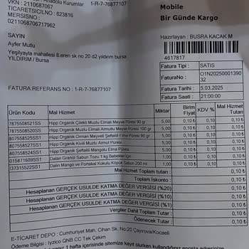 Tarihi Geçmiş Ürün Gönderimi Ve Çocuk Sağlığı Tehlikesi