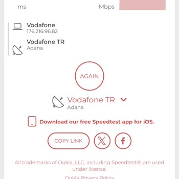 Vodafone'un Taahhüt Edilen Hızı Sağlamaması