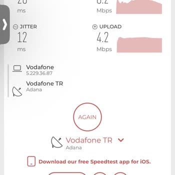 Vodafone'un Taahhüt Edilen Hızı Sağlamaması