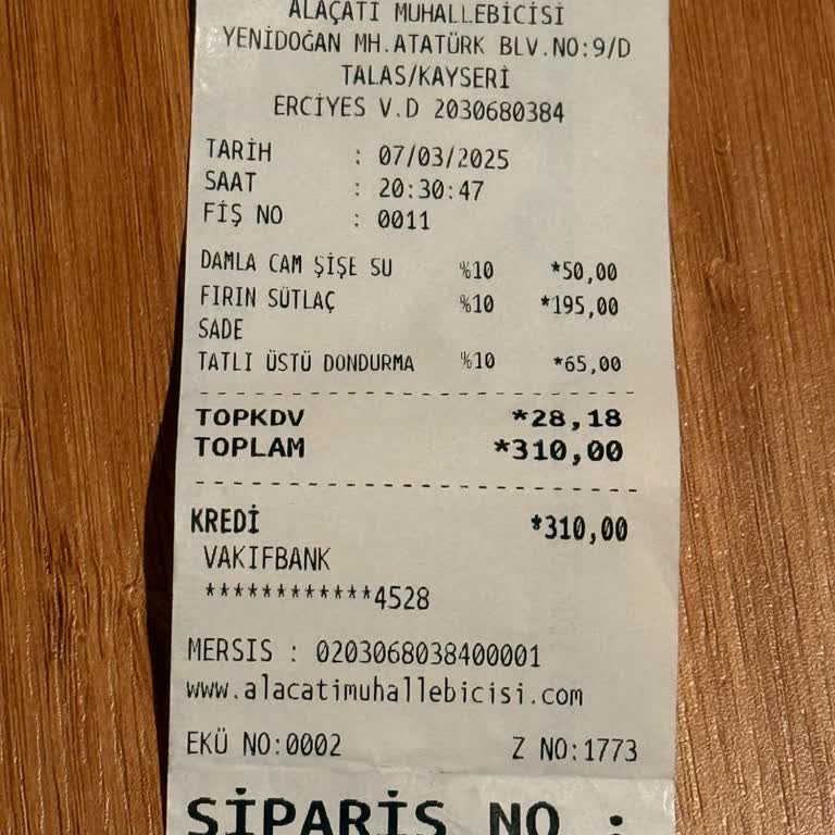 Alaçatı Muhallebicisi'nde Yanlış Hesap Ve İade Sorunu