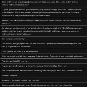 Bitçi Para Çekim Talebinde Gecikme Ve İletişim Sorunları